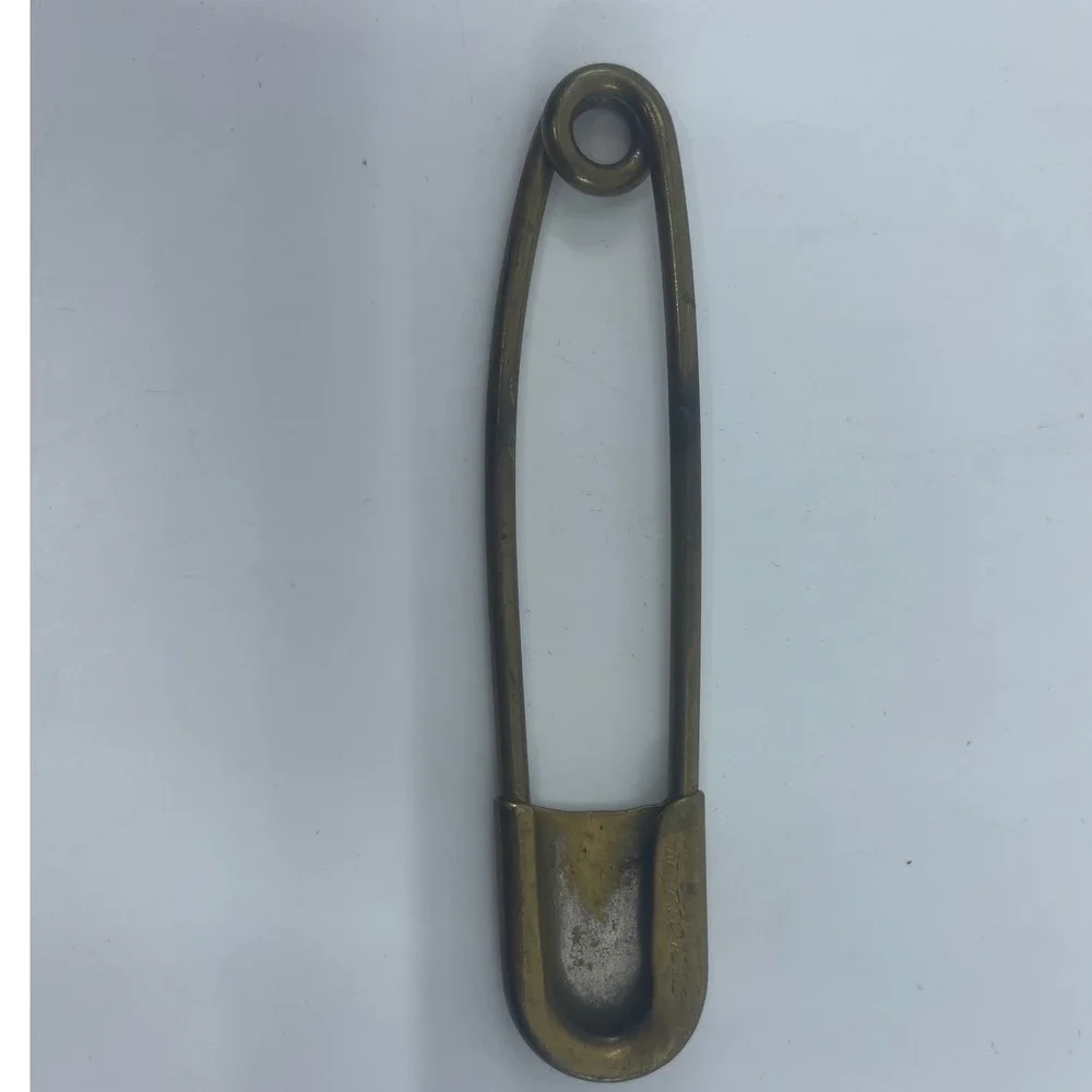 Vintage National Brass‎ Laundry Safety Pin 5 Inch Heavy Duty Kilt Blanket Pin